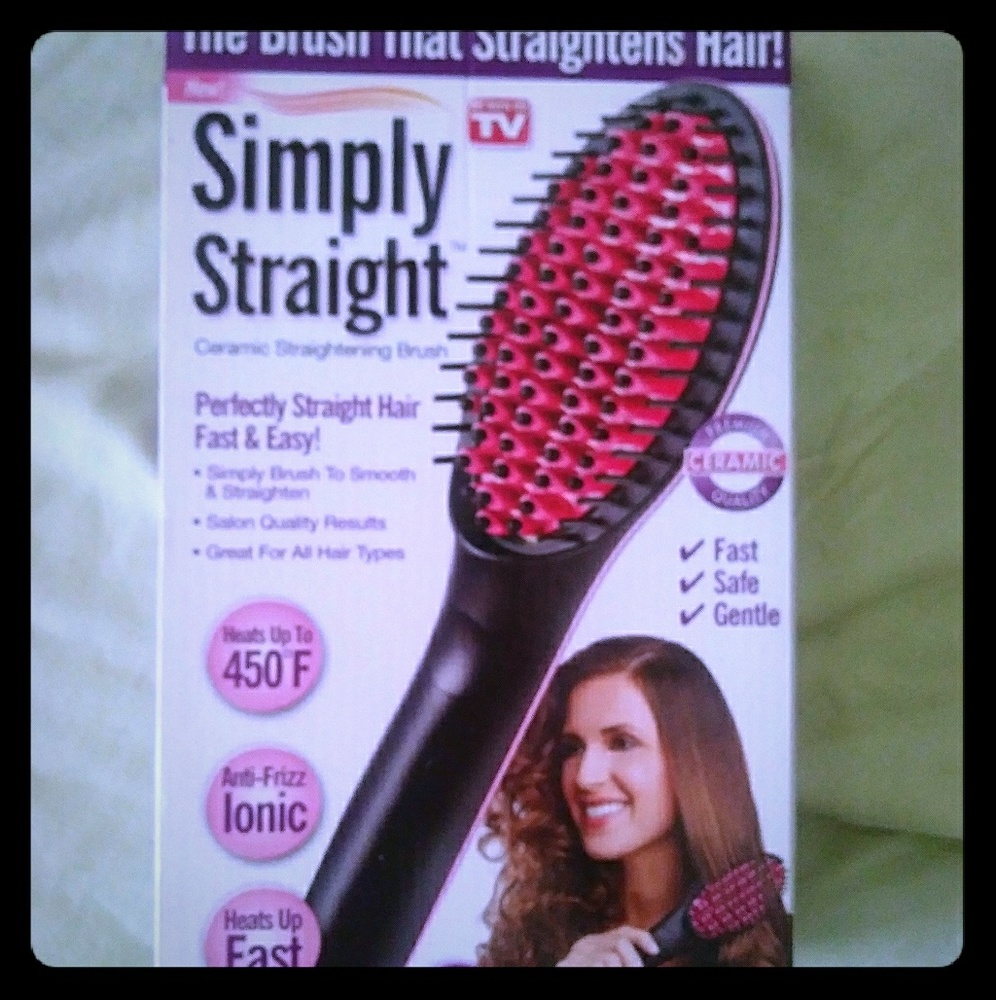 Simply Straight Ceramic Hair Straightener Brush